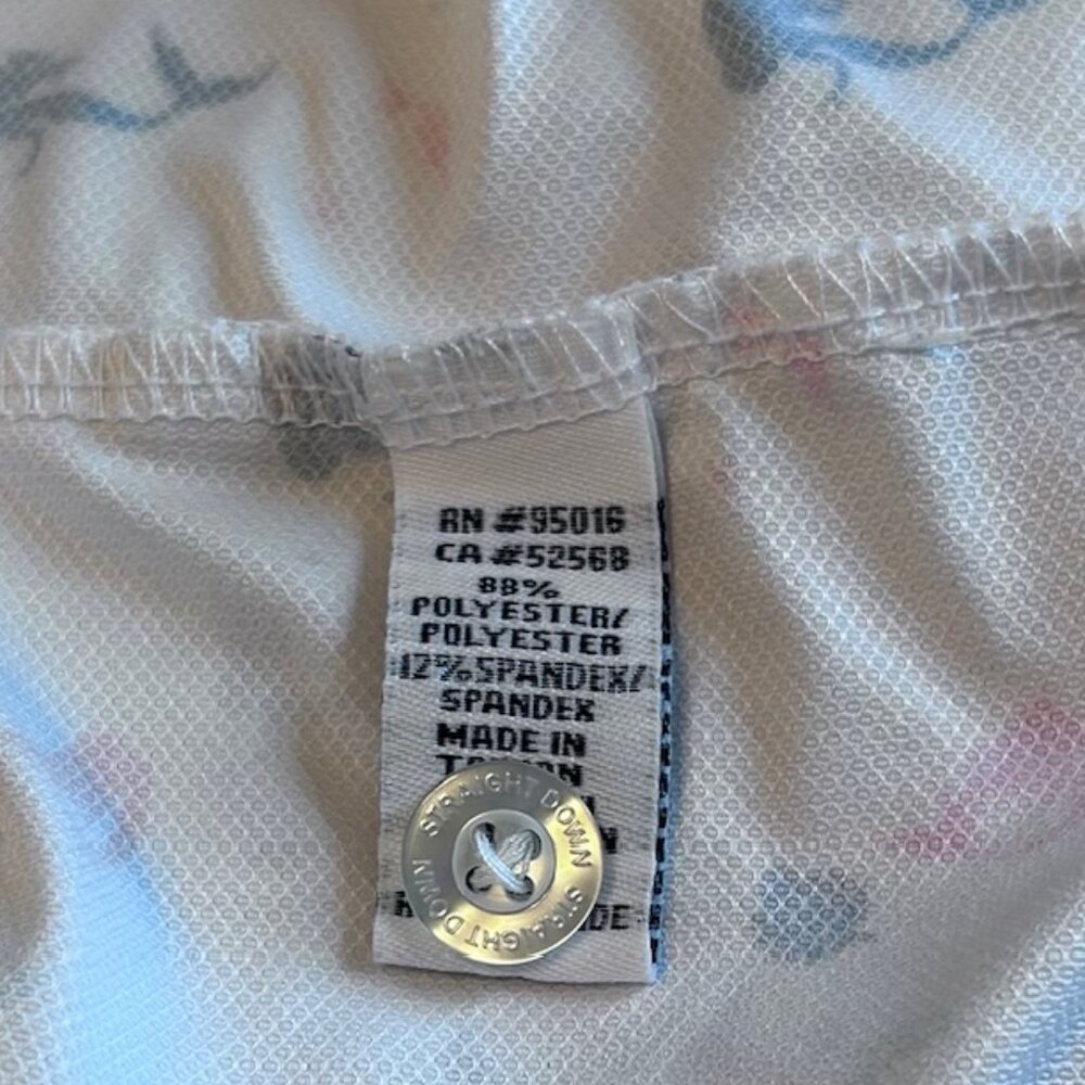 Straight Down Golf Shirt White Mermaid Harbor Shores Resort Sz XL Benton Harbor - Picture 9 of 10